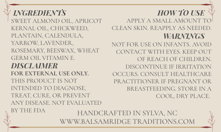 BooBoo Butter- Herbal Balm for Life's Little Ouches
