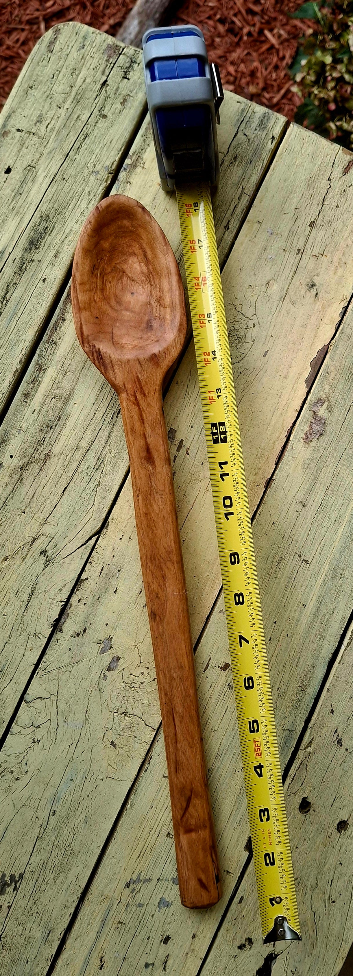 Hand-Carved Appalachian Serving Spoon