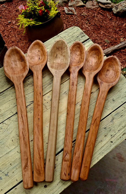 Hand-Carved Appalachian Serving Spoon